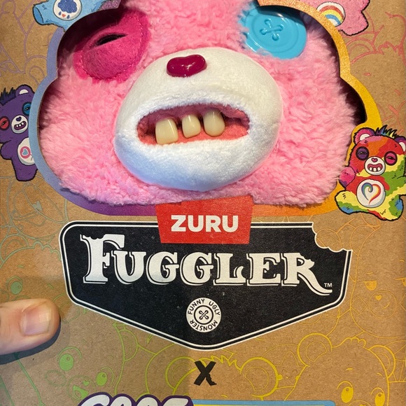 NIB ZURU Fuggler Pink Plush Stuffed Animal - Funny Ugly Monster - Picture 2 of 4